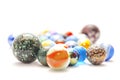 Glass marble balls Royalty Free Stock Photo