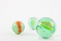 Glass marble balls isolated Royalty Free Stock Photo