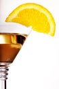 Glass martini alcohol cocktail drink with lemon slice decorate . Royalty Free Stock Photo