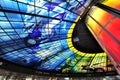 Glass masterpiece on the roof of Meilidao station in Kaohsiung ,Taiwan