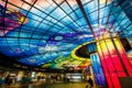 Glass masterpiece on the roof of Meilidao station in Kaohsiung ,Taiwan Royalty Free Stock Photo