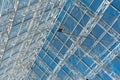 Glass and metal ceiling, facade construction Royalty Free Stock Photo