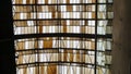 Glass and metal panelled roof, Prague, Czech Republic Royalty Free Stock Photo