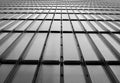 Glass and metal wall  with diagonal lines and  perspective background. black and white Royalty Free Stock Photo