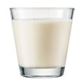 Glass of milk isolated on white. With clipping path Royalty Free Stock Photo