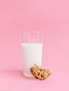 Oatmeal cookies with milk