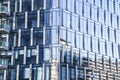 Glass mirror blue house office building abstraction background t