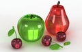 Glass Models of fruits