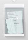 Glass modern mailbox Royalty Free Stock Photo