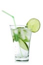 Glass of mojito isolated