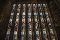 Glass mosaic inside of St Machar`s Cathedral in Aberdeen