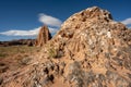 Glass Mountain Along With Temple Of The Sun and Temple Of The Moon In The Distance Royalty Free Stock Photo