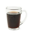 Glass mug filled with cola drink isolated Royalty Free Stock Photo