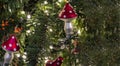 Glass Mushrooms - Amanita - Christmas Tree Toy