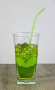 A glass of nutritious estragon drink to maintain a healthy lifestyle.