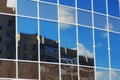 Glass office building reflection sky cloud Royalty Free Stock Photo