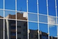 Glass office building reflection sky cloud Royalty Free Stock Photo