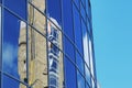 Glass office building reflection sky cloud Royalty Free Stock Photo