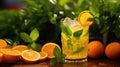 glass orange cocktail drink tropical