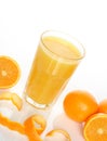 Glass of orange juice Royalty Free Stock Photo