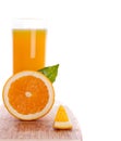 Glass of orange juice Royalty Free Stock Photo