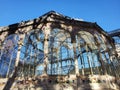 The glass palace in Madrid\'s Retiro Park in the sunshine