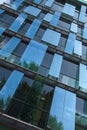 Glass panels on a modern building Royalty Free Stock Photo