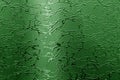 Glass with pattern in green tone Royalty Free Stock Photo