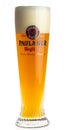 Glass of Paulaner wheat beer