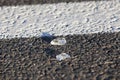 Glass on the pavement Royalty Free Stock Photo