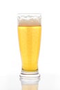 Pilsner Glass with a sip missing