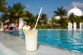 Glass of Pinacolada Royalty Free Stock Photo