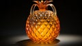 A glass pineapple shaped object Royalty Free Stock Photo