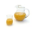 Glass and pitcher of Orange juice