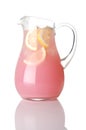 Glass Pitcher Of Pink Lemonade