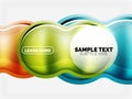 Glass or plastic hi-tech bubble background Royalty Free Stock Photo