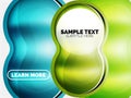 Glass or plastic hi-tech bubble background Royalty Free Stock Photo