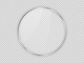 Glass plate in circle frame Royalty Free Stock Photo