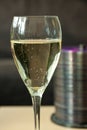 Glass prosecco