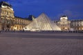 The glass Pyramid of Louvre Paris France