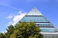 Glass pyramid of Ulm Royalty Free Stock Photo
