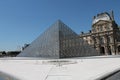 Glass Pyramids Outside of the Louvre, Designed by I.M. Pei