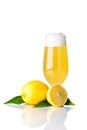 Glass radler beer Royalty Free Stock Photo