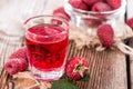 Glass with Raspberry Liqueur Royalty Free Stock Photo