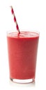 Glass of raspberry smoothie Royalty Free Stock Photo