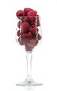 Glass with raspberrys Royalty Free Stock Photo