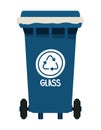 glass recycling bin Royalty Free Stock Photo