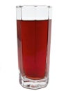 Glass of red apple juice with isolated Royalty Free Stock Photo