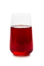 Glass of red fruit juice Royalty Free Stock Photo