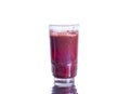 Glass of Red Grape Juice on a white background Royalty Free Stock Photo